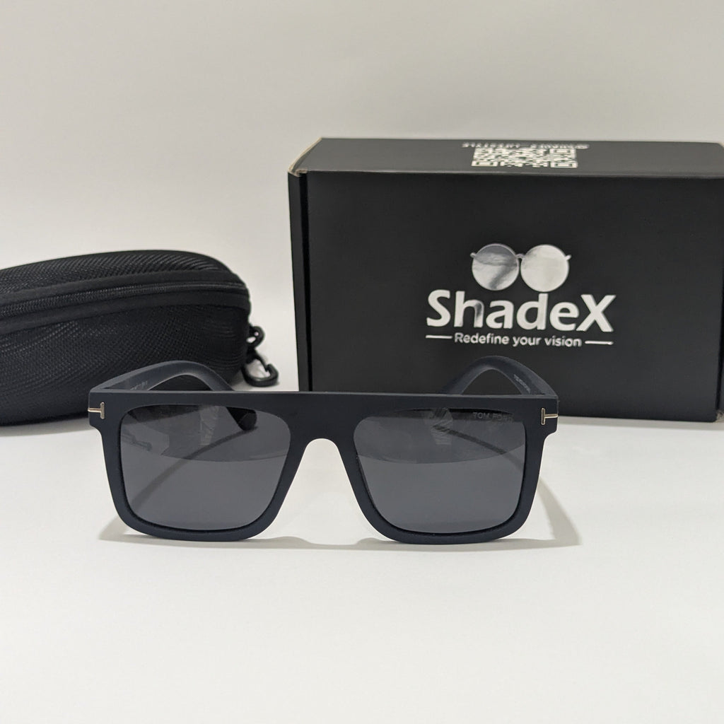 Tom Ford Matte Navy Blue Acetate Sunglasses