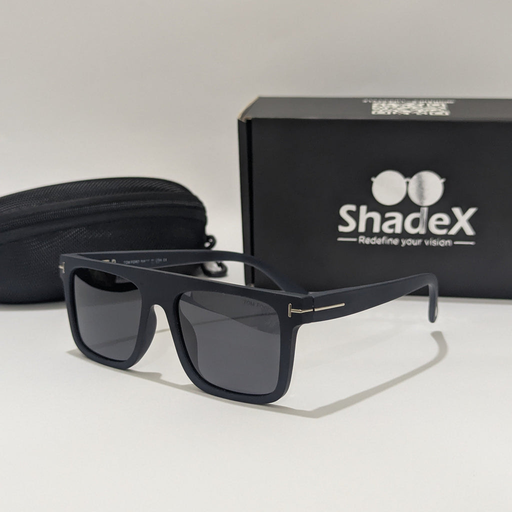Tom Ford Matte Navy Blue Acetate Sunglasses