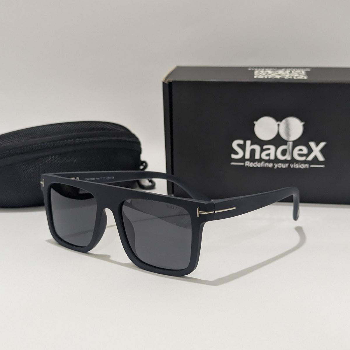 Tom Ford Matte Navy Blue Acetate Sunglasses