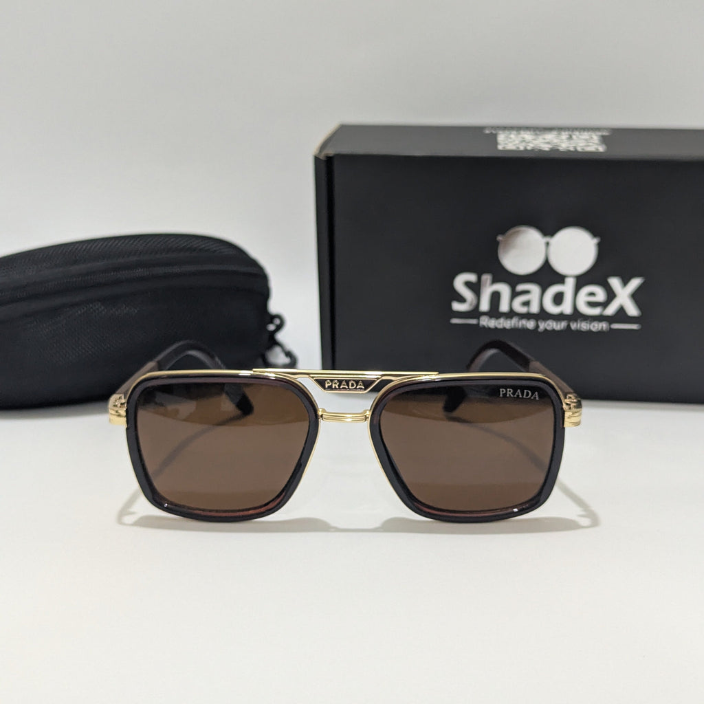 Prada Double Bridge Brown Tint Sunglasses
