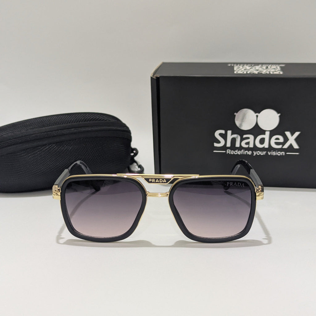 Prada Double Bridge Black Tint Sunglasses