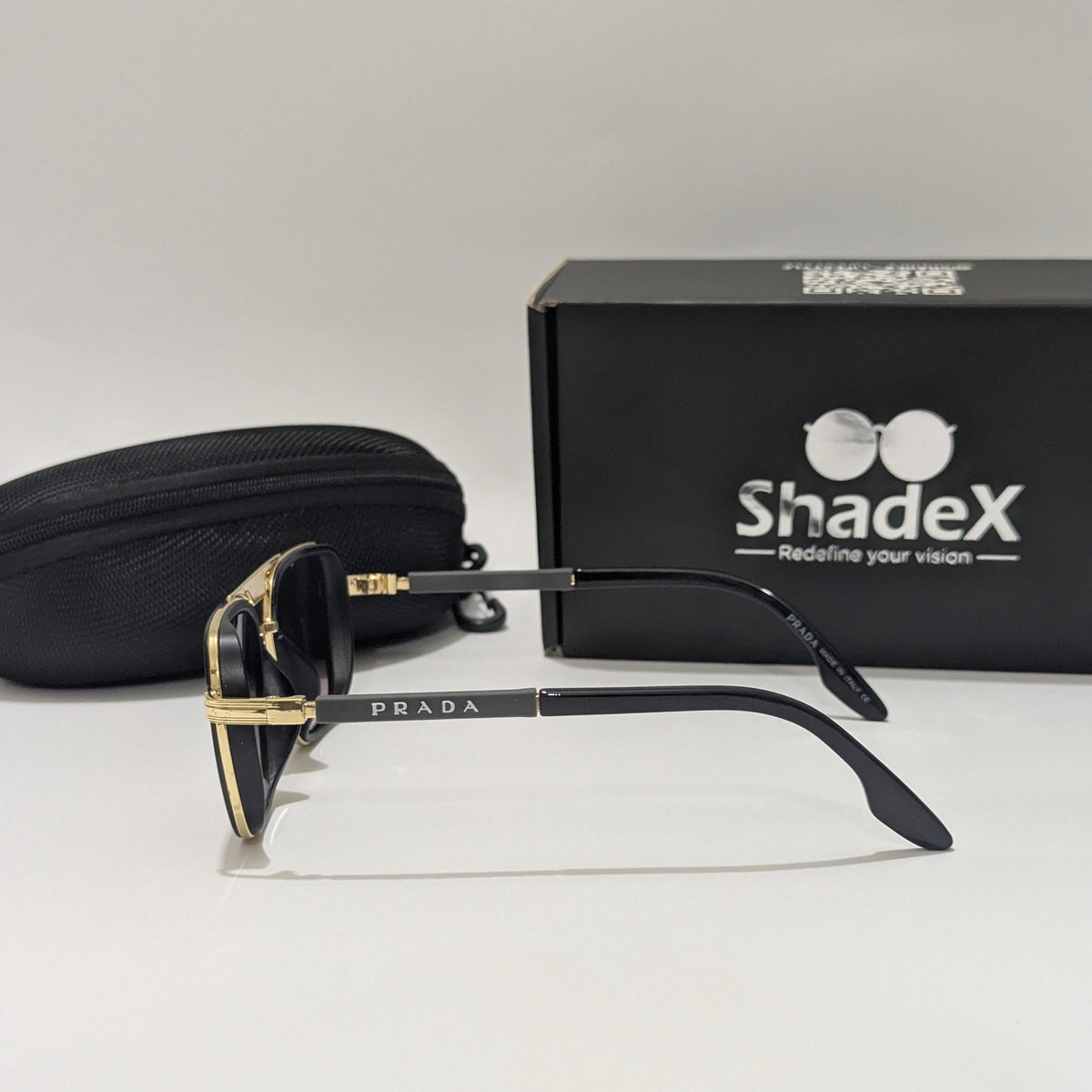 Prada Double Bridge Black Tint Sunglasses