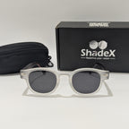 Police Crystal Clear Square Aviator Sunglasses