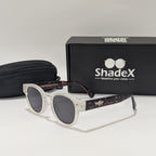 Police Crystal Clear Square Aviator Sunglasses