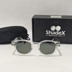 Police Square Aviator Green Temple Sunglasses