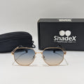 Louis Vuitton Golden Metal Blue Tint Sunglasses