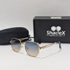 Louis Vuitton Golden Metal Blue Tint Sunglasses