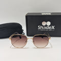 Louis Vuitton Golden Metal Brown Tint Sunglasses
