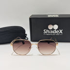 Louis Vuitton Golden Metal Brown Tint Sunglasses