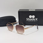 Louis Vuitton Golden Metal Brown Tint Sunglasses