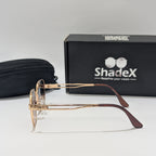 Louis Vuitton Golden Metal Brown Tint Sunglasses