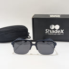 Hogu Boss Double Bridge Blue Sunglasses