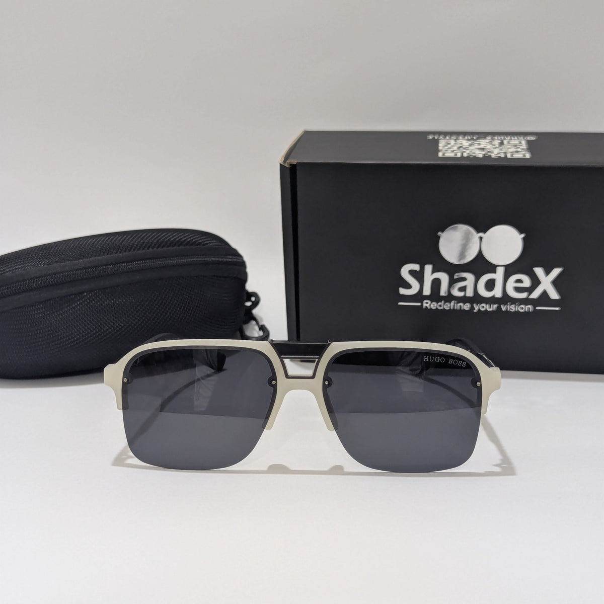 Hugo Boss Double Bridge Frosted Sunglasses
