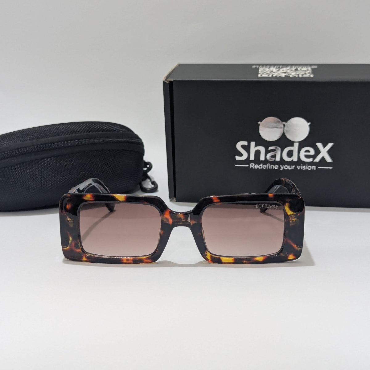 Burberry Acetate Rectangle Sunglasses