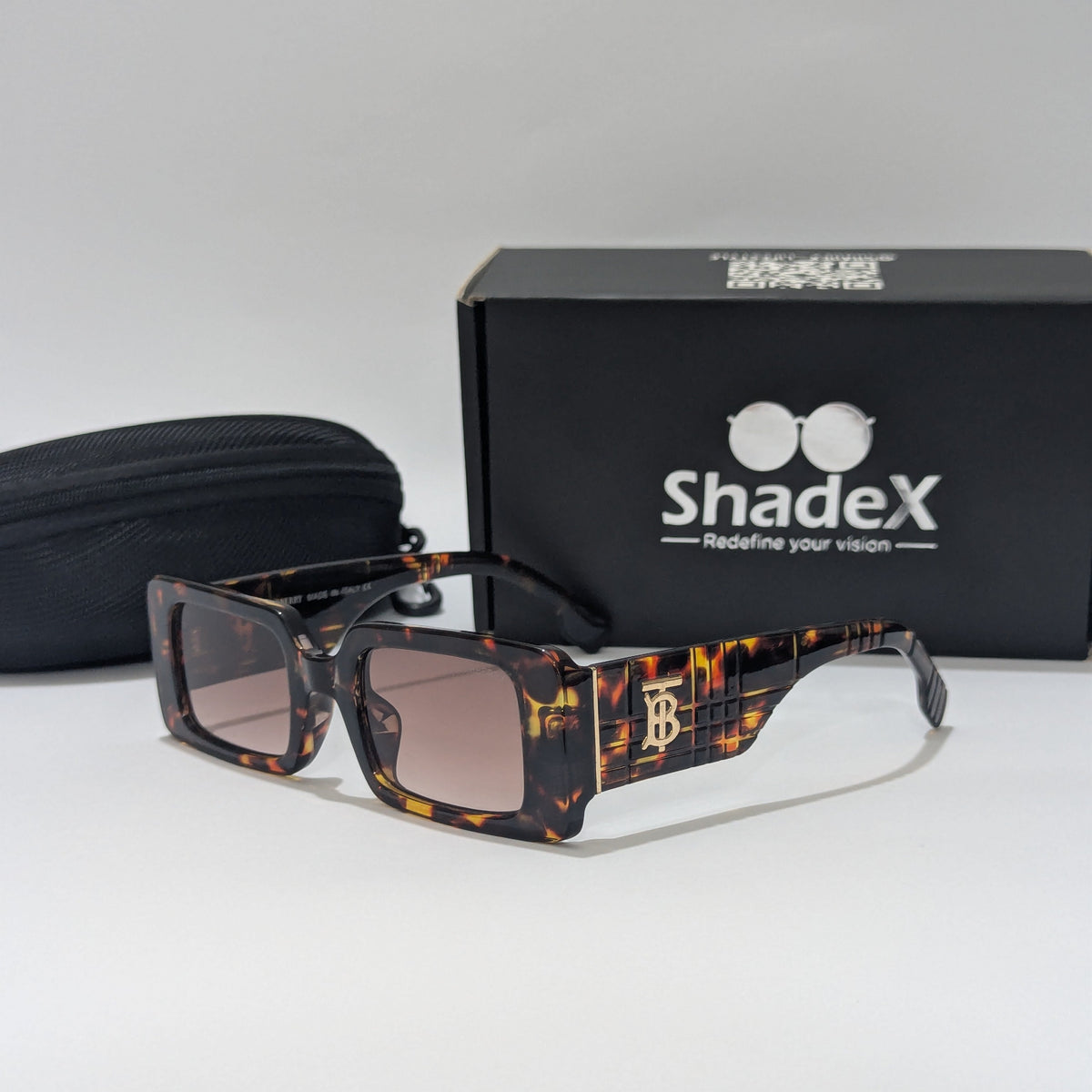 Burberry Acetate Rectangle Sunglasses