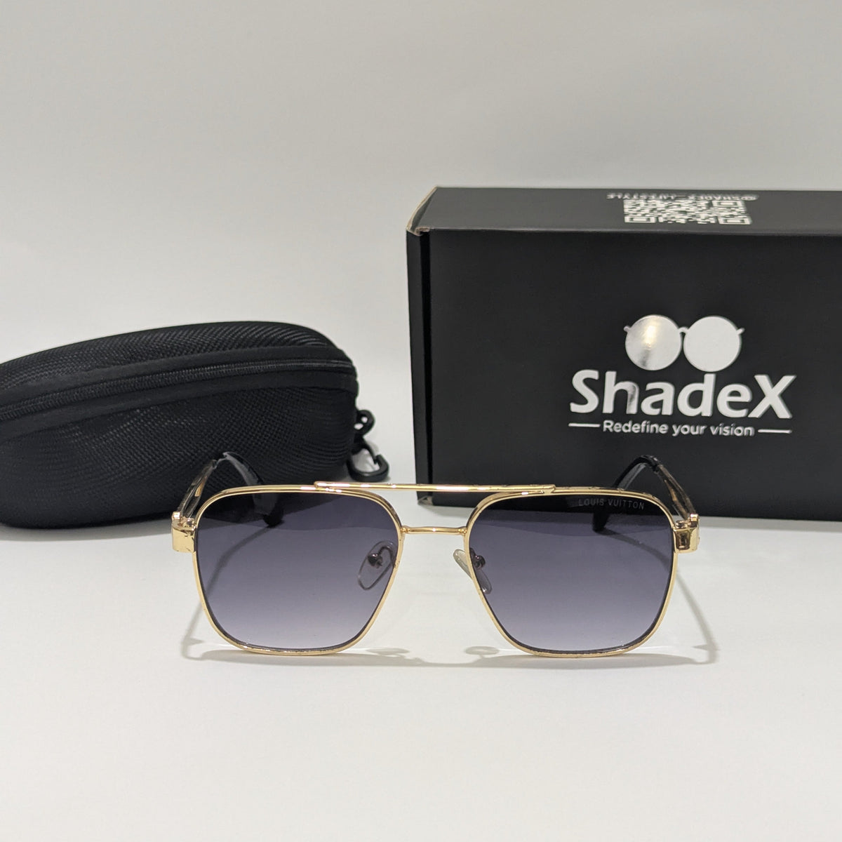 Louis Vuitton Golden Metal Double Bridge Sunglasses