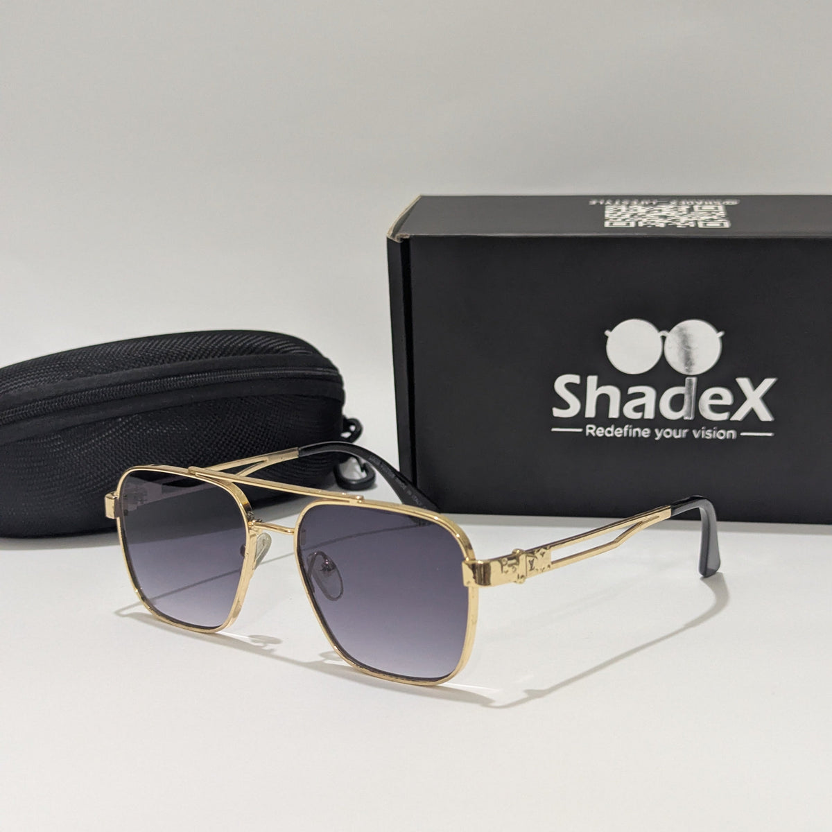 Louis Vuitton Golden Metal Double Bridge Sunglasses