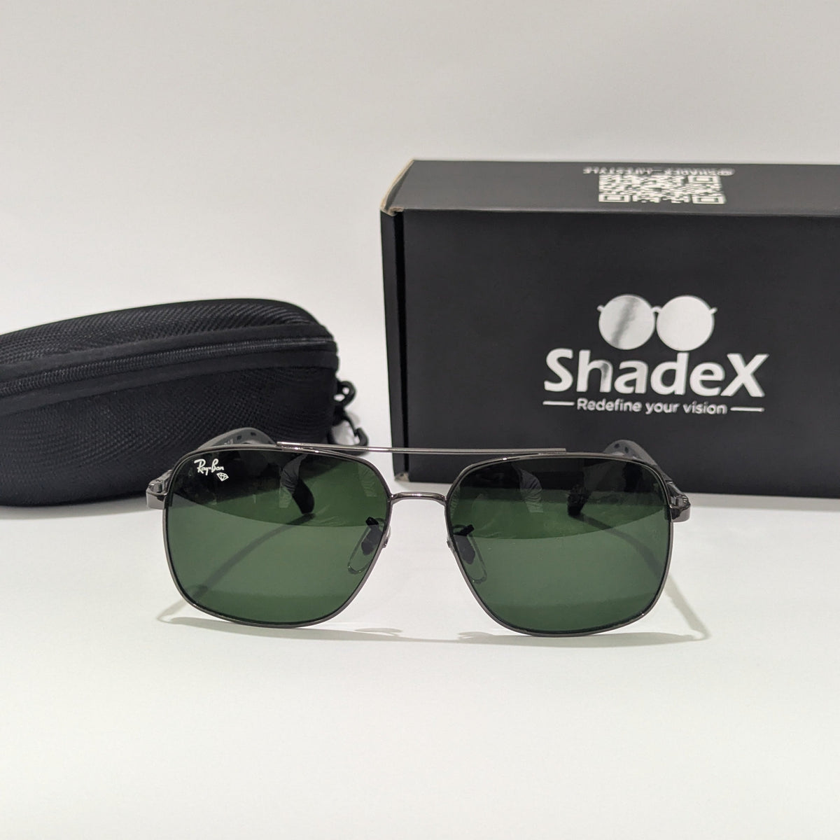 Ray-Ban Black Metal Double Bridge Sunglasses