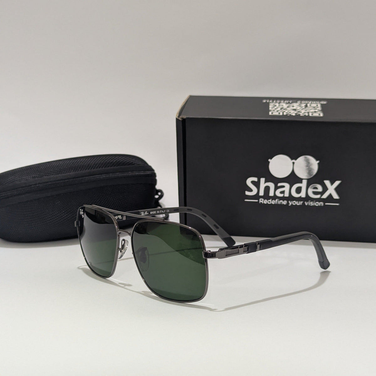 Ray-Ban Black Metal Double Bridge Sunglasses