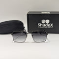Cartier Black Metal Double Bridge Sunglasses